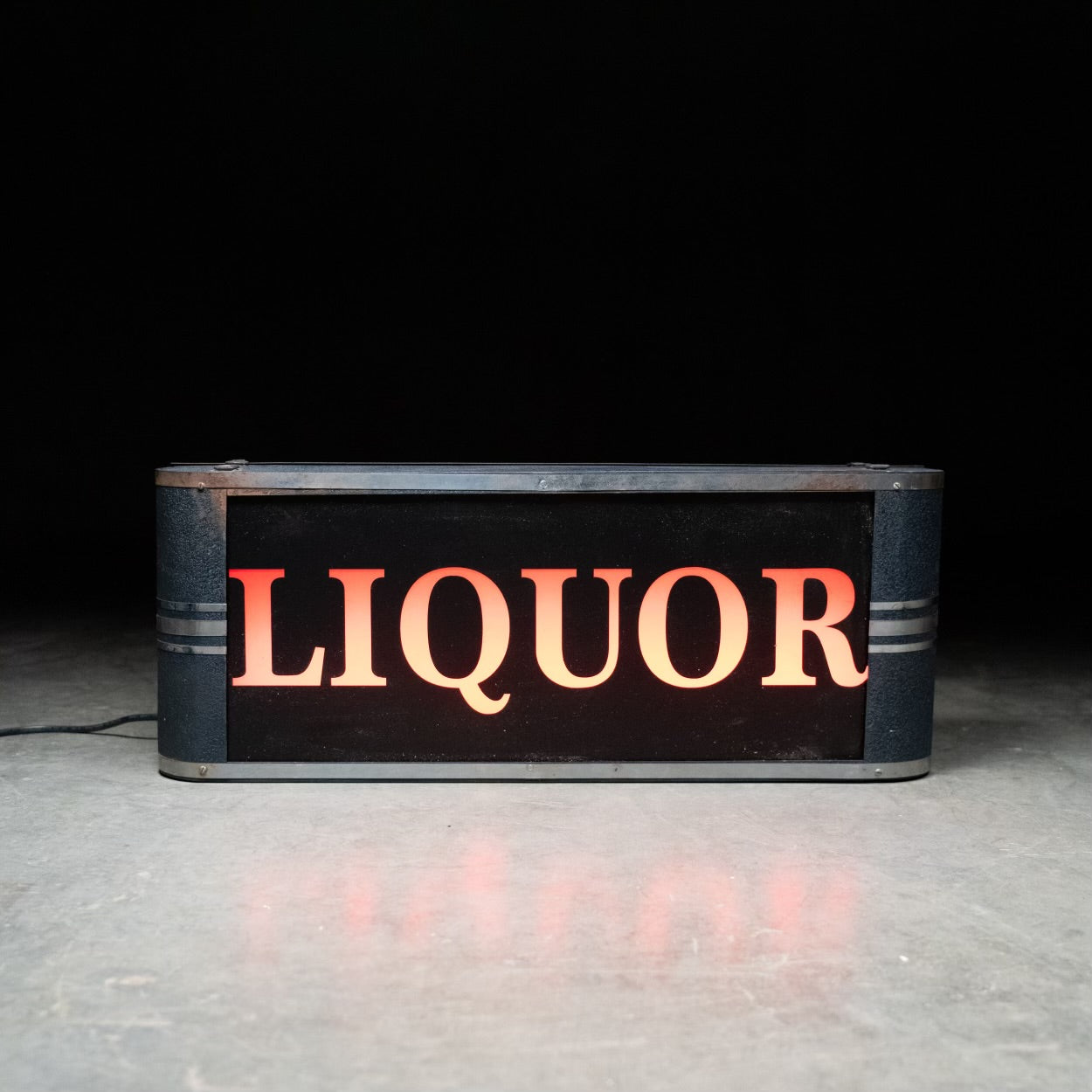 1950 liquor light box. Advertising sign