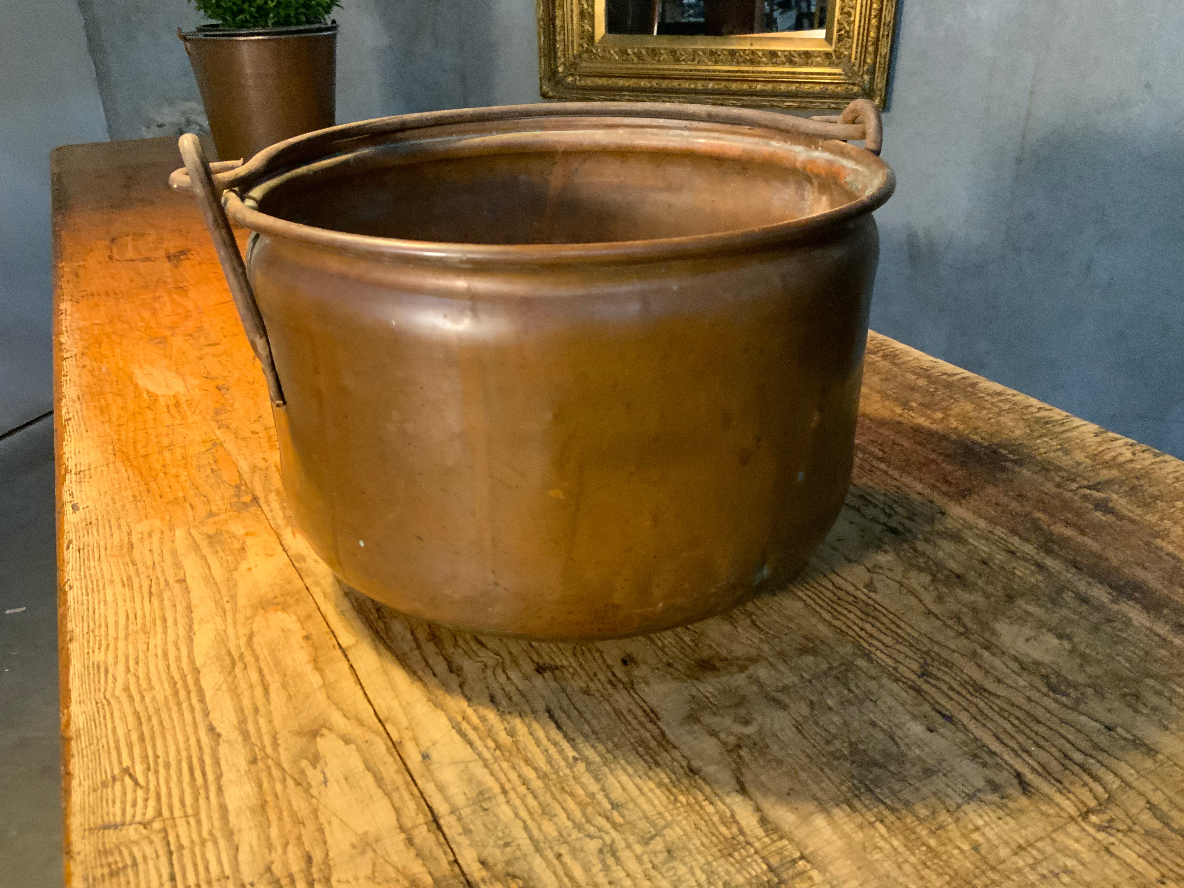 1920 copper crab pot | Scott Landon Antiques and Interiors.