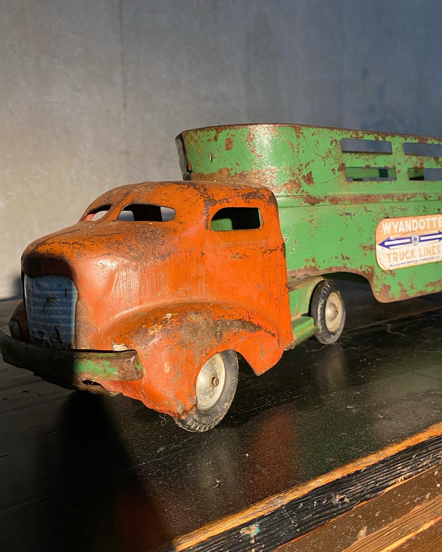 1940 Wyandotte Truck and trailer | Scott Landon Antiques and Interiors.