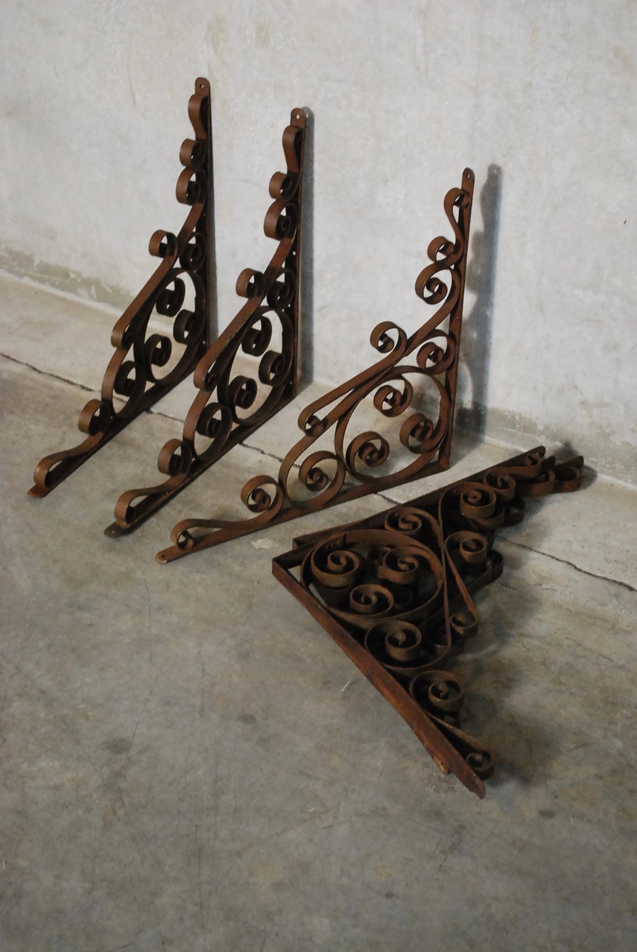 1930 Iron decorative Brackets | Scott Landon Antiques and Interiors.