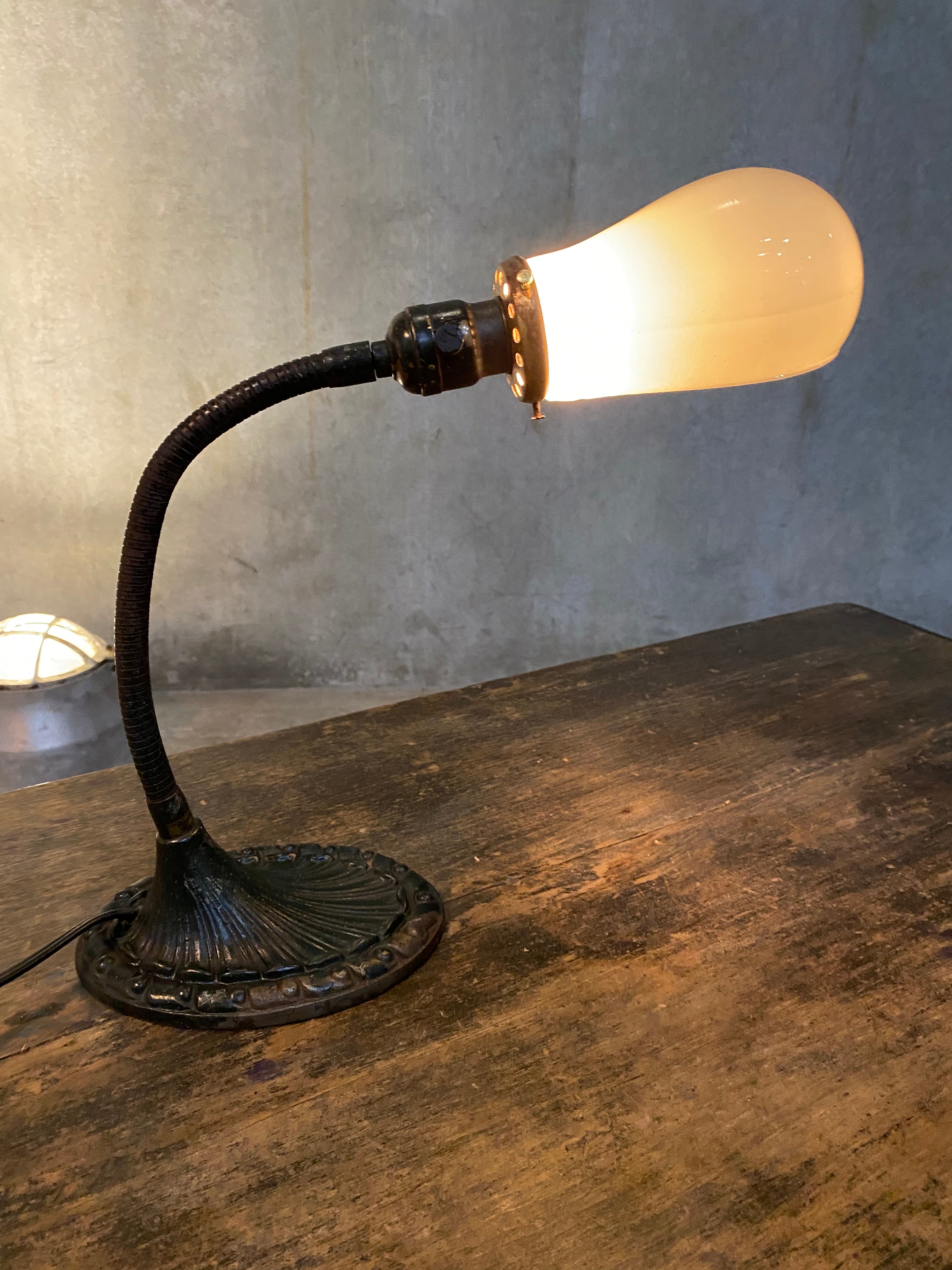 1920 Cast desk lamp by Aladdin Manufacturing co. | Scott Landon Antiques and Interiors.