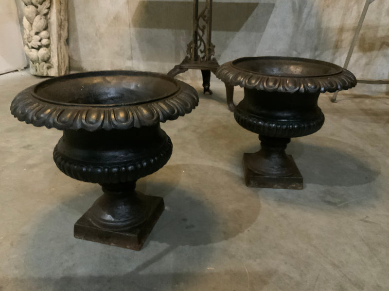 19th century  French cast iron planters | Scott Landon Antiques and Interiors.