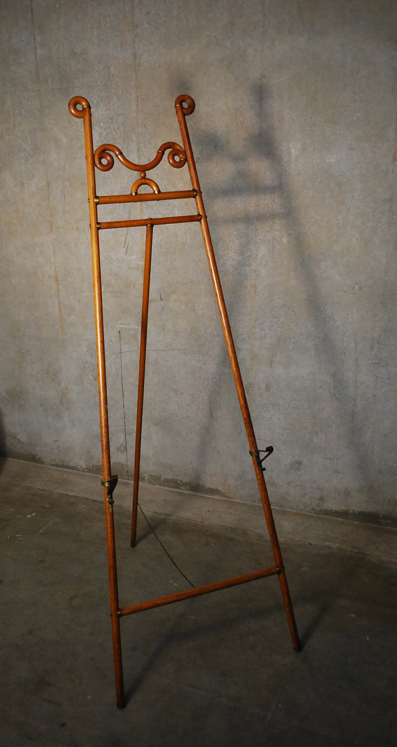 1920 walnut French display Easel | Scott Landon Antiques and Interiors.