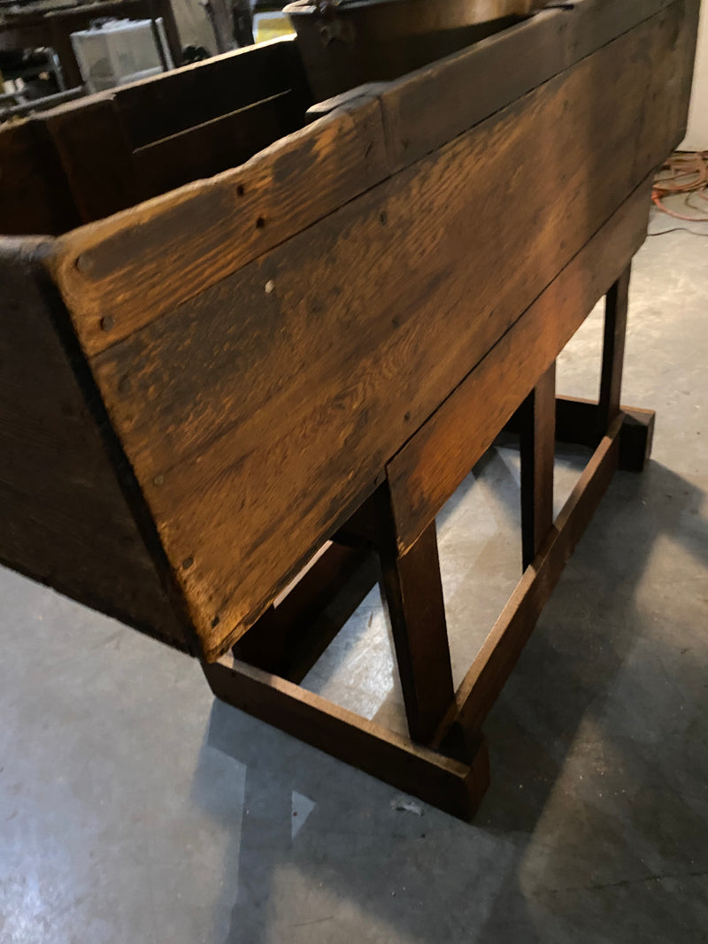 1930 wooden industrial planter box | Scott Landon Antiques and Interiors.