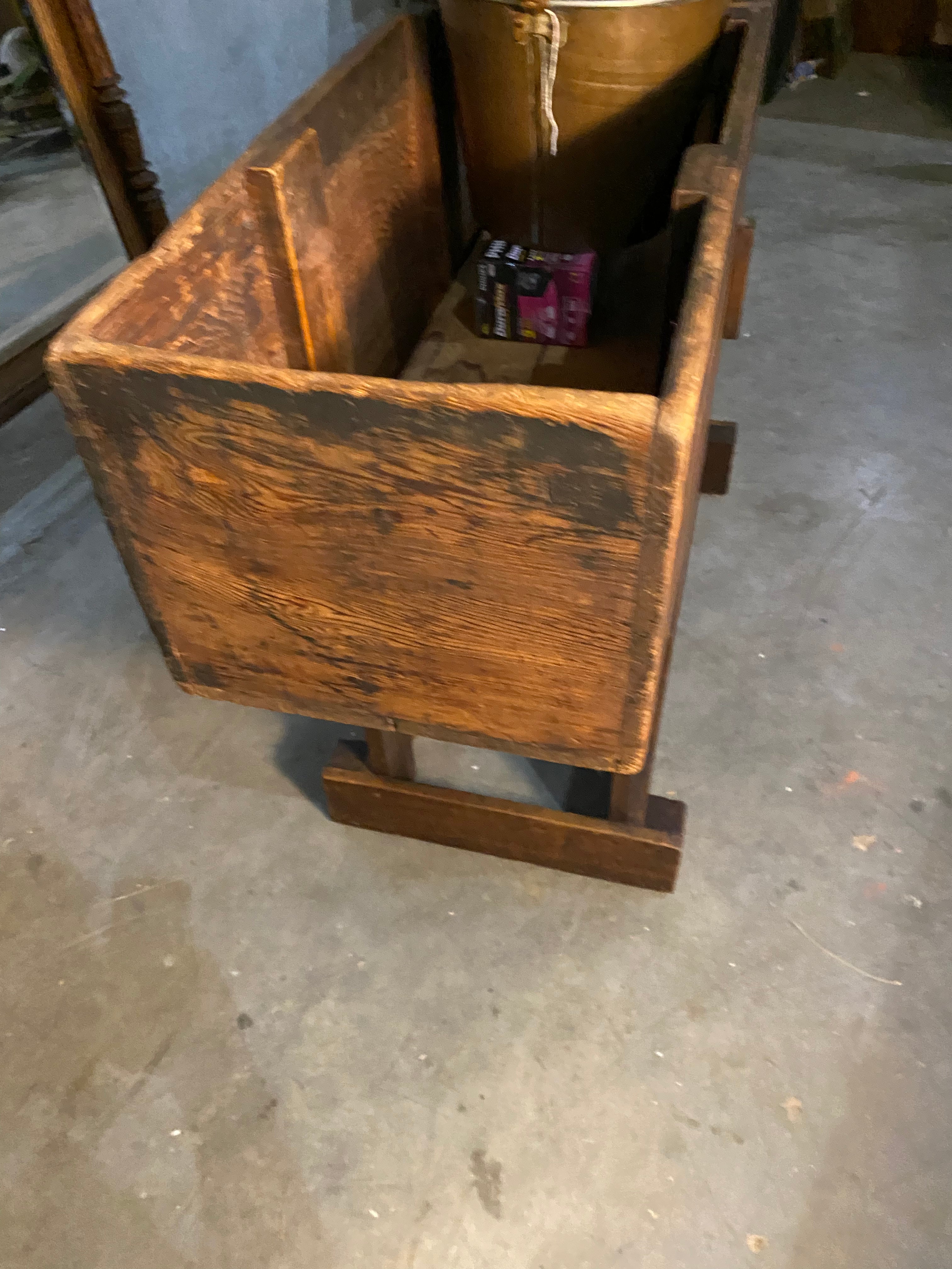 1930 wooden industrial planter box | Scott Landon Antiques and Interiors.