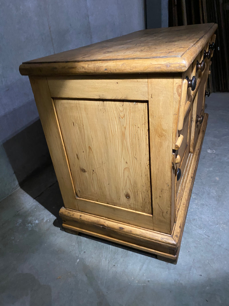 1870 pine server  multi drawer  sideboard | Scott Landon Antiques and Interiors.