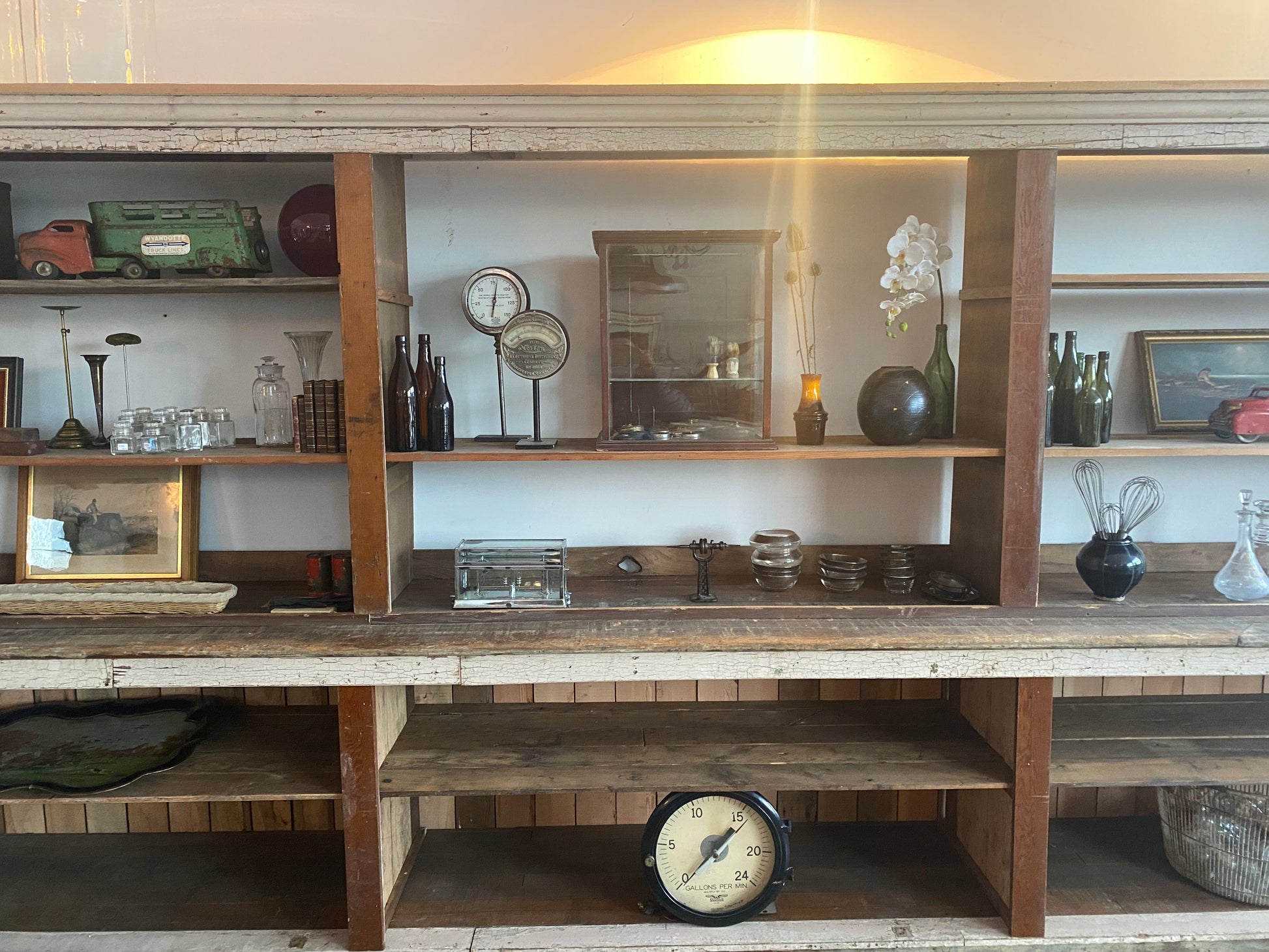16 ft country Store display cabinet | Scott Landon Antiques and Interiors.