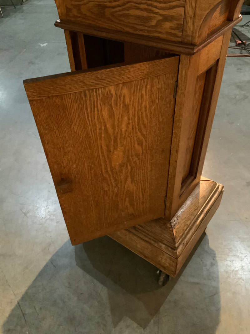 1910 oak detailed ODD fellows Lectern | Scott Landon Antiques and Interiors.