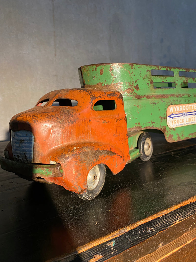 1940 Wyandotte Truck and trailer | Scott Landon Antiques and Interiors.