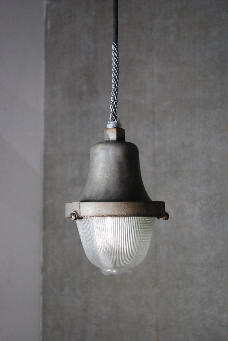 1920 INDUSTRIAL HOLOPHANE Pendant light | Scott Landon Antiques and Interiors.