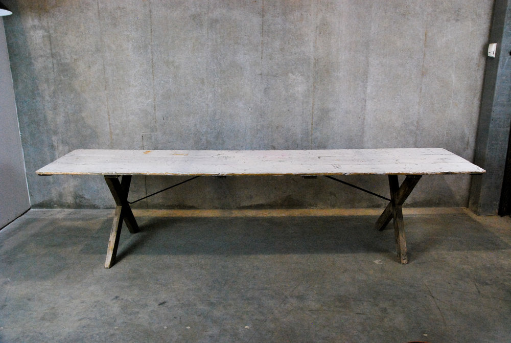 10 ft ..Pine Country Harvest Dining table C 1920 | Scott Landon Antiques and Interiors.