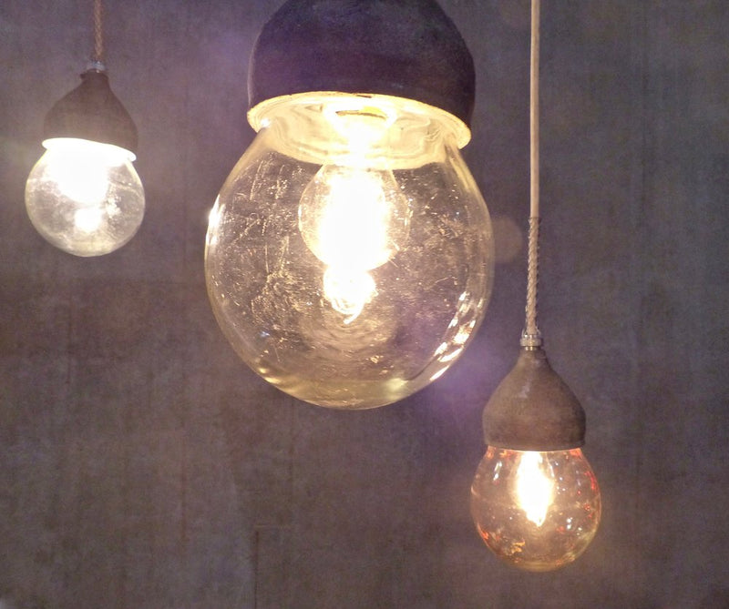 Vintage Crouse Hinds Industrial Pendant Lights | Scott Landon Antiques and Interiors.