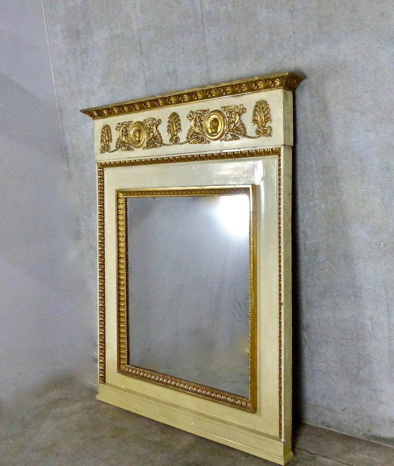 Late 19th C Large Italian Gilt Wood Mantel Mirror | Scott Landon Antiques and Interiors.