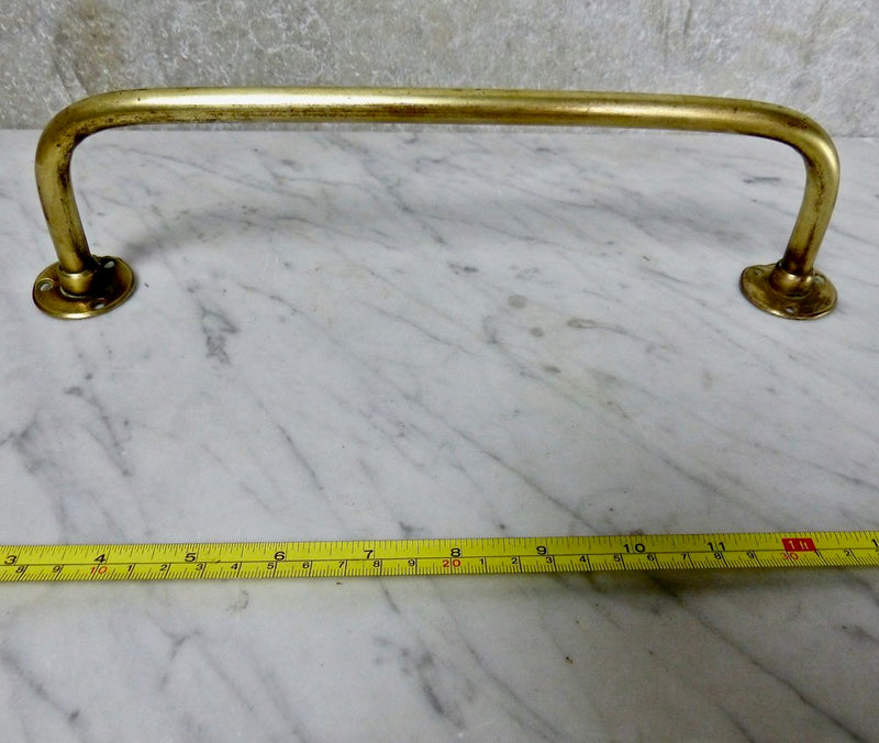 1920 Solid Brass Towel Bar | Scott Landon Antiques and Interiors.