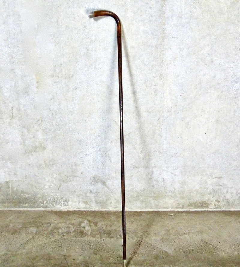 Circa 1920s Women's Walking Stick with Sterling Silver Accents | Scott Landon Antiques and Interiors.