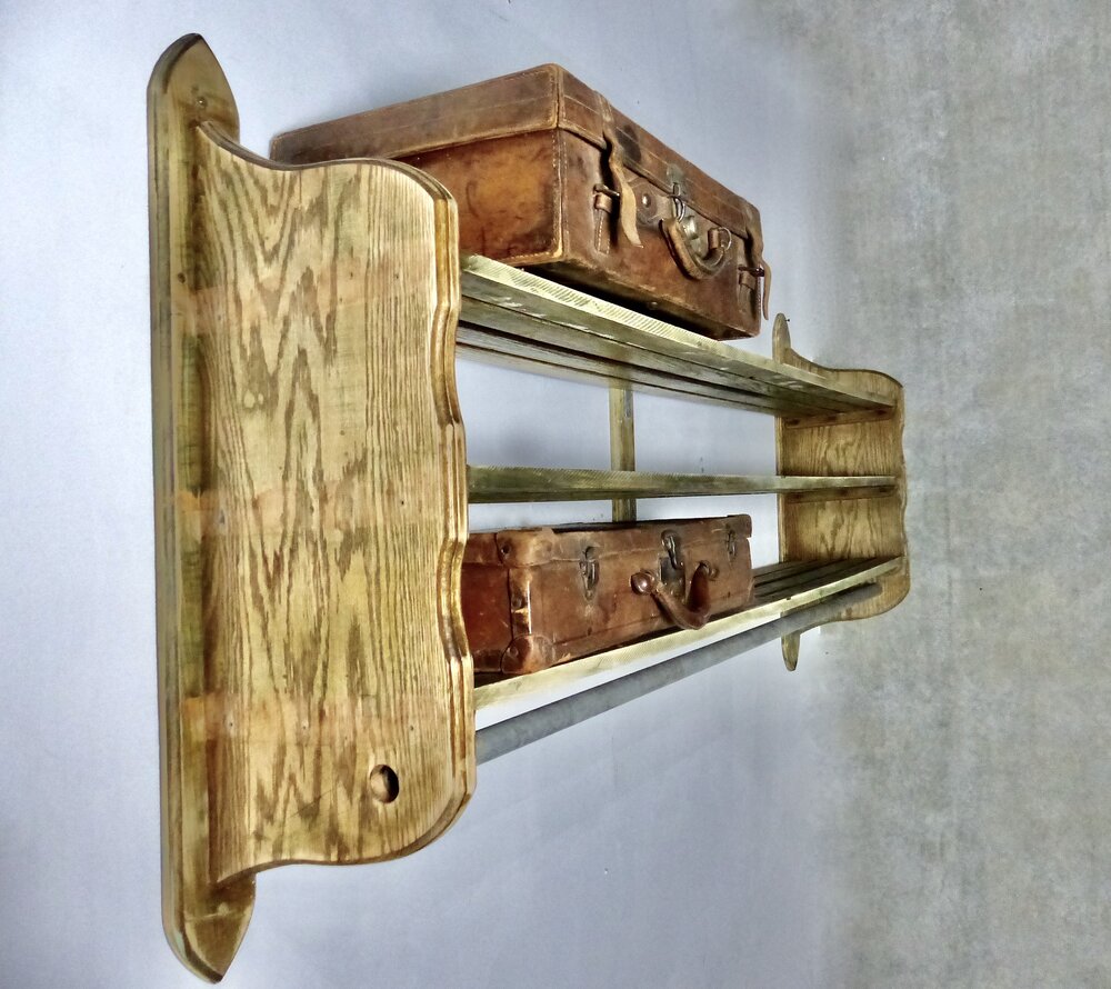 Circa 1930s Wooden Hat and Coat Rack | Scott Landon Antiques and Interiors.