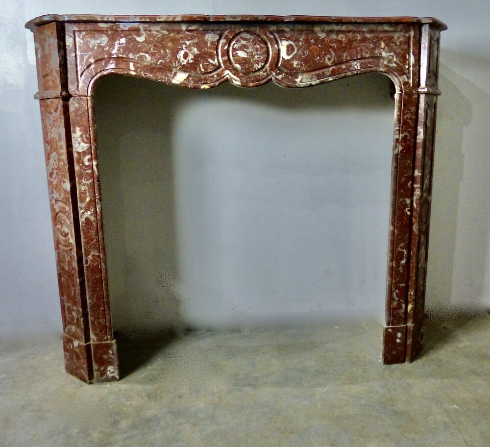 19th C Louis XVI Royal Belgium Marble Pompadour Fireplace Surround | Scott Landon Antiques and Interiors.