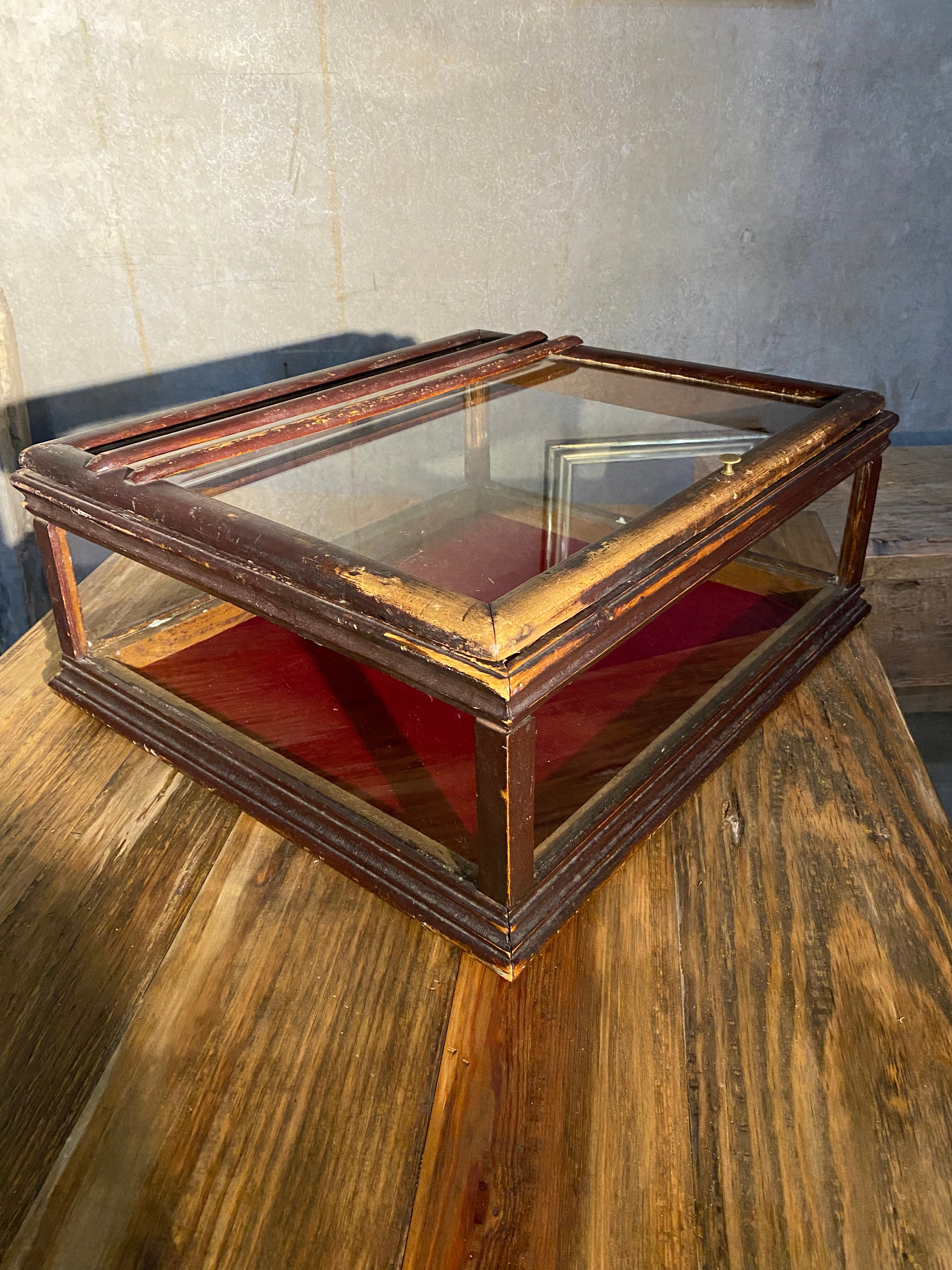 Antique General Store Country Display Case