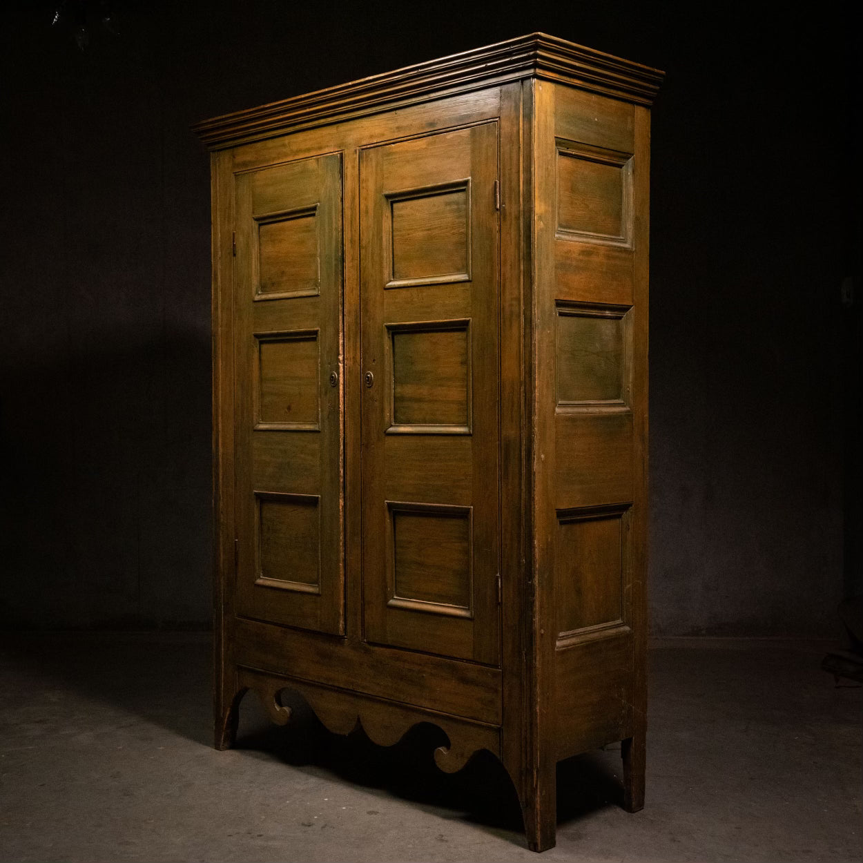 1830 Multi Panel Quebec Pine Armoire