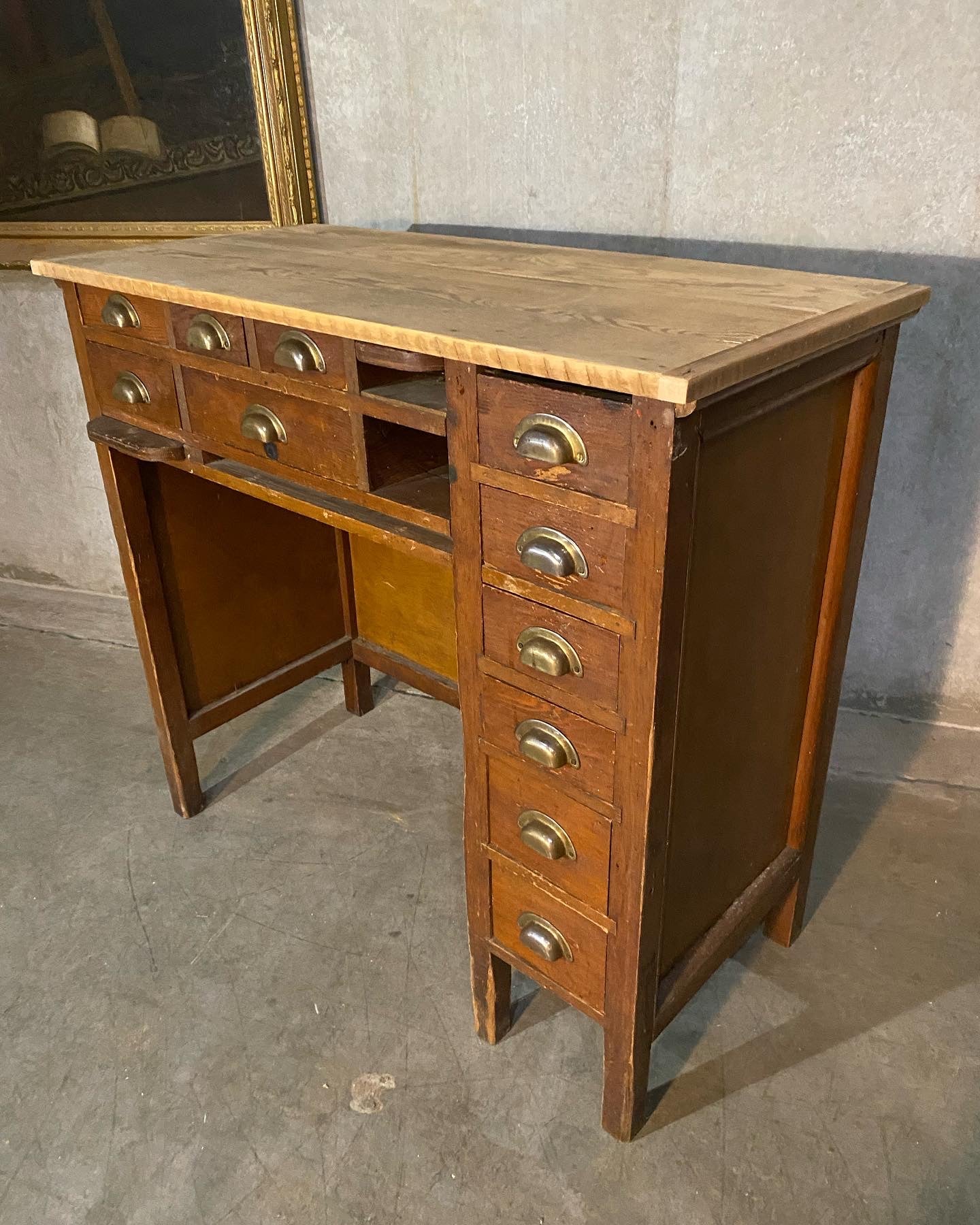 1920 original watchmakers  jewellers desk from BIRKS  STORE Vancouver | Scott Landon Antiques and Interiors.
